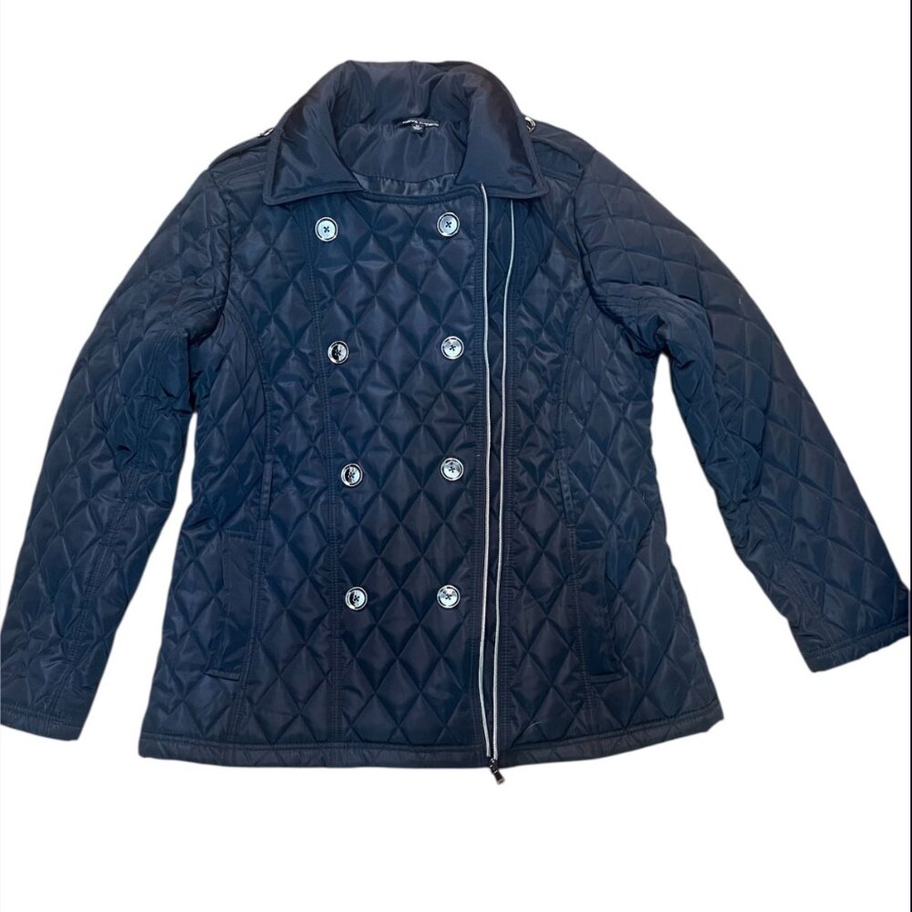 Havre Benard Black Quilted Puffer Coat - Size XL